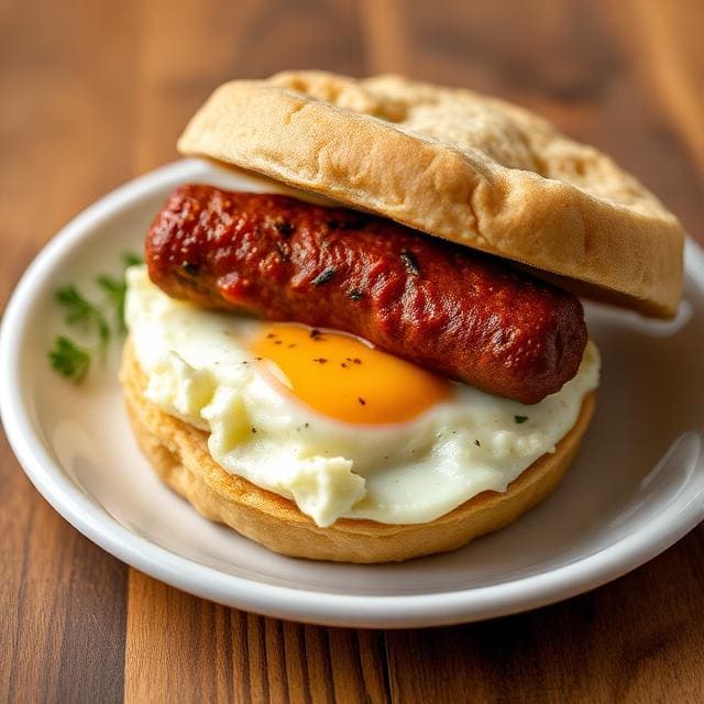 Sausage Muffin One Fifteenth Coffee